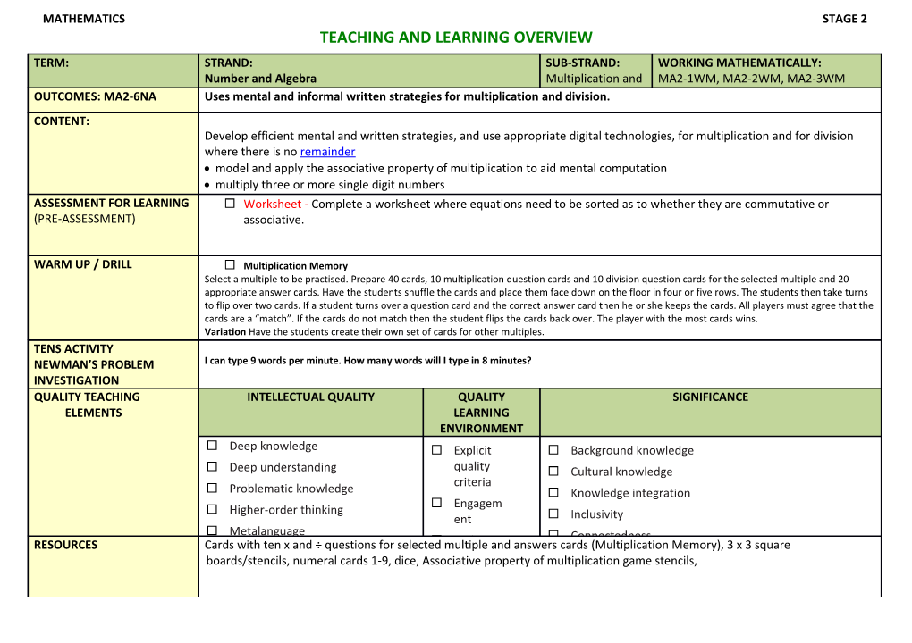 Teaching and Learning Overview s3
