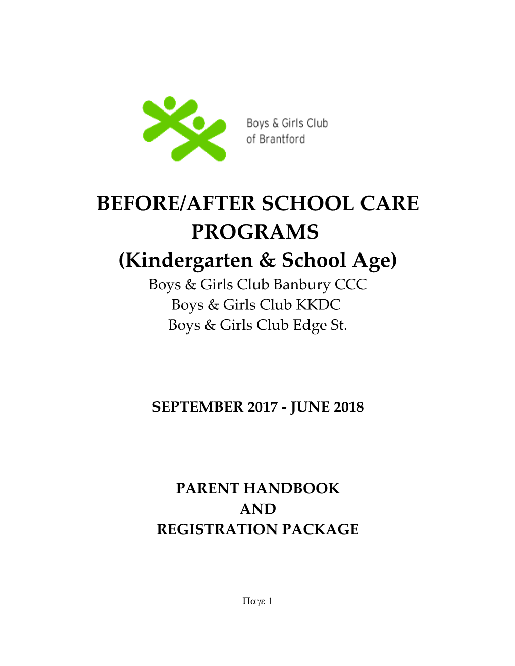 Before/After School Care Programs