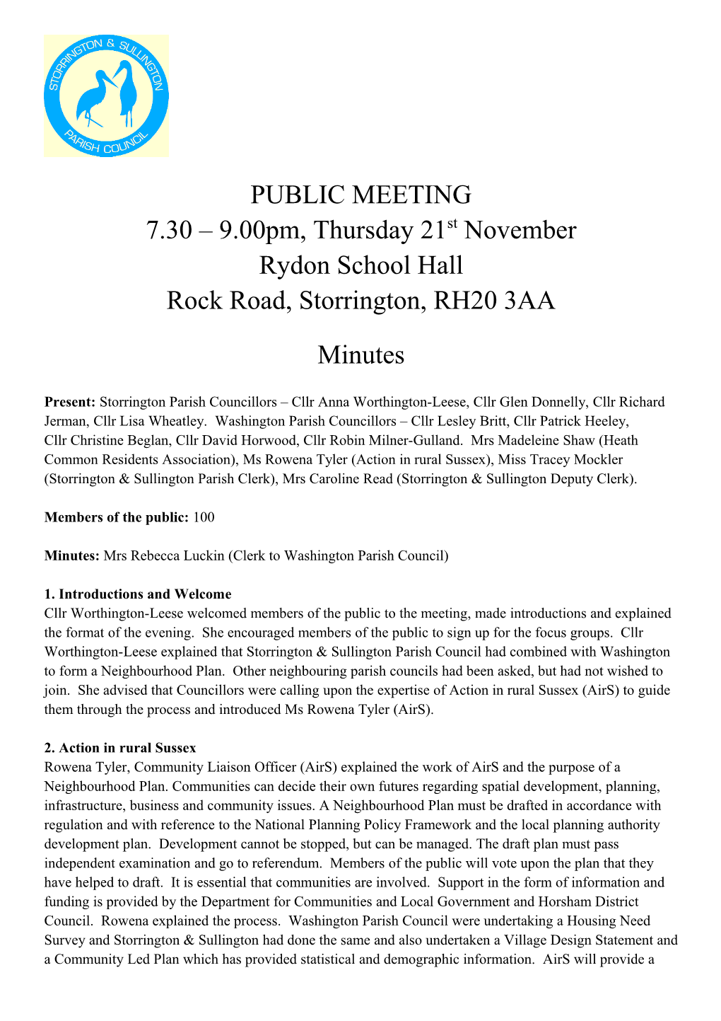 Public Meeting