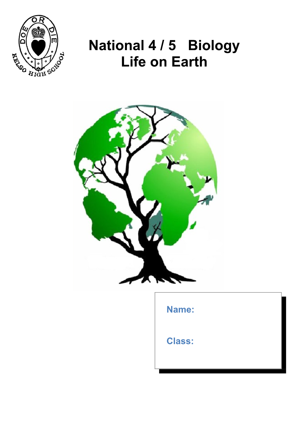 Page to Put in with Table of LO and Tick List for Revision