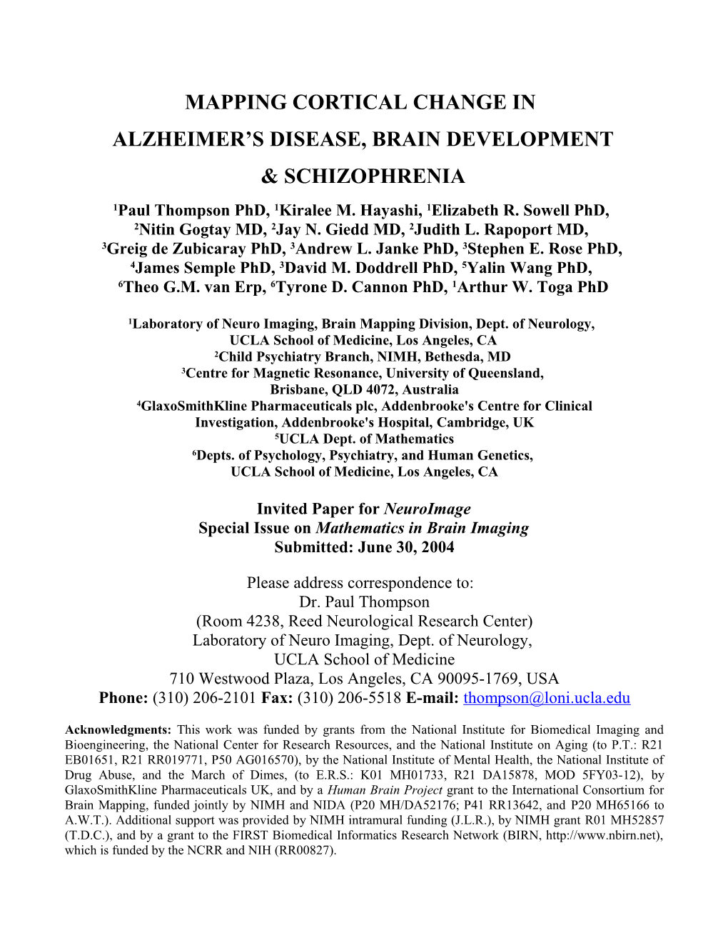 Alzheimer S Disease, Brain Development