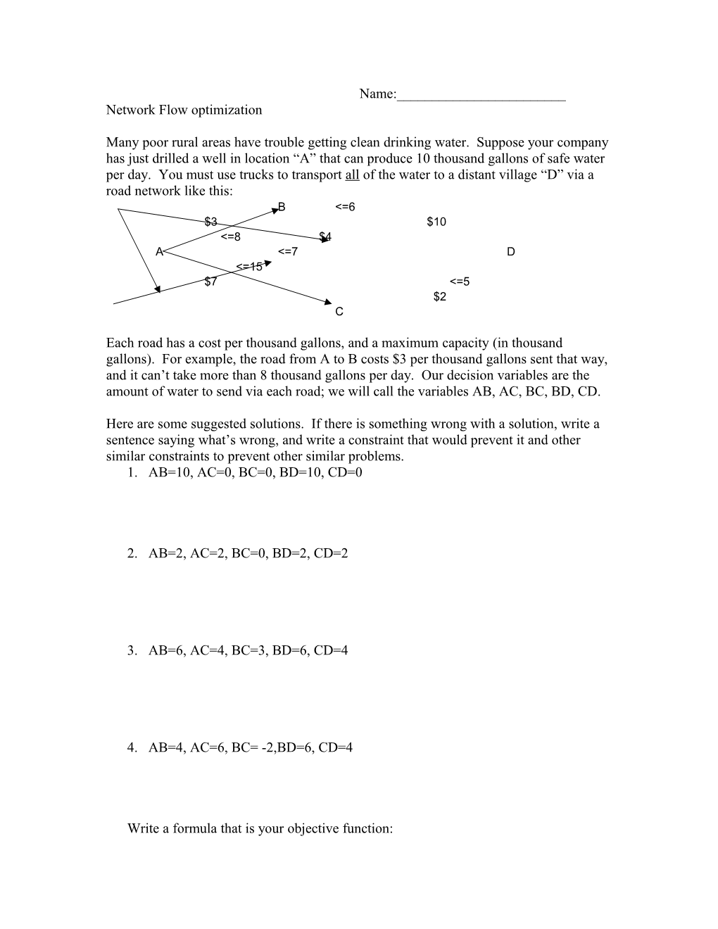 Network Flow Optimization