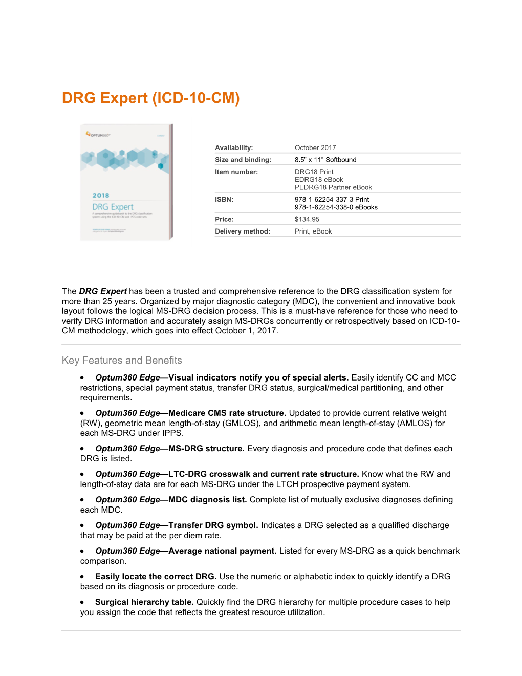 DRG Expert (ICD-10-CM)