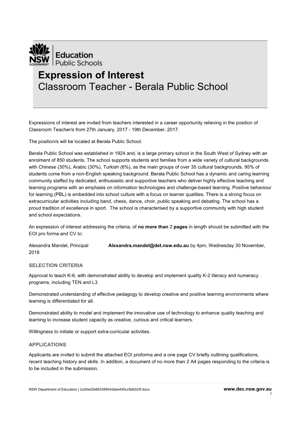 Expression of Interest s2