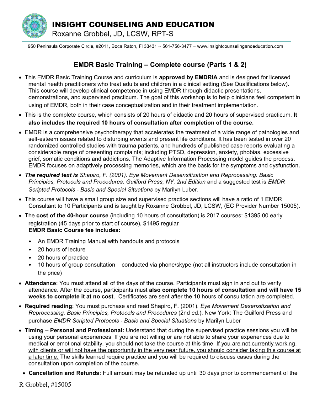 EMDR Basic Training Complete Course (Parts 1 & 2)