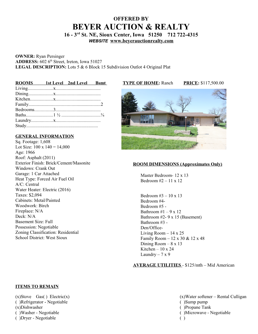 Beyer Auction & Realty