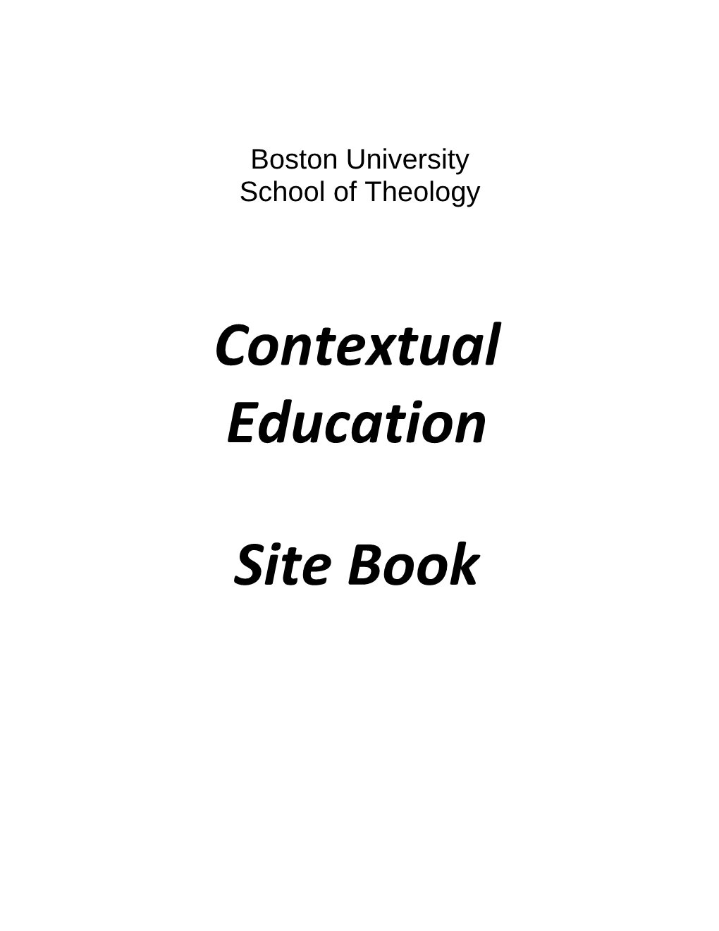 Contextual Education