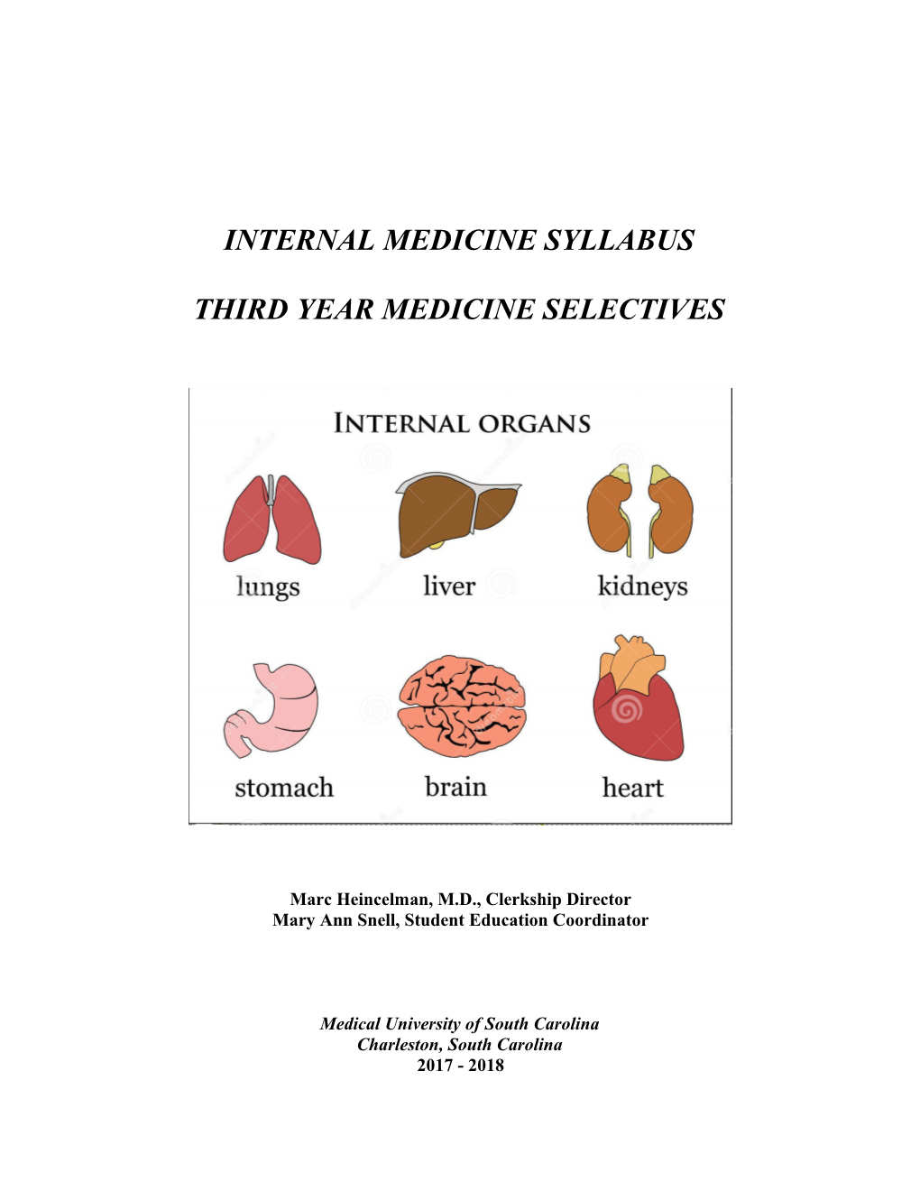 Internal Medicine Syllabus