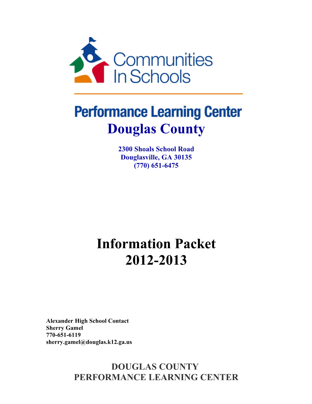 Douglas County Performance Learning Center