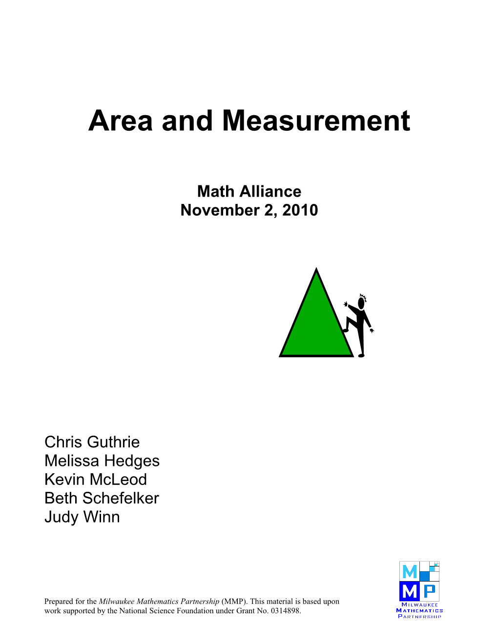 Area and Measurement