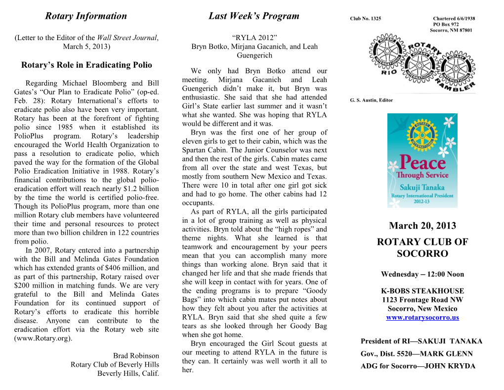 Rotary Information