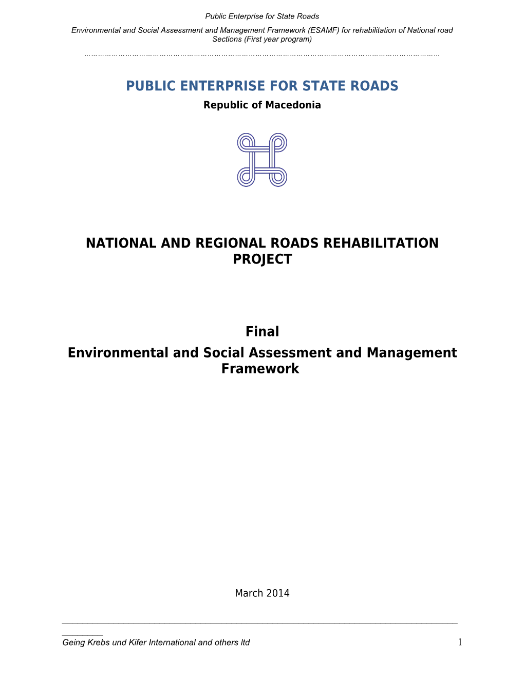 Public Enterprise for State Roads