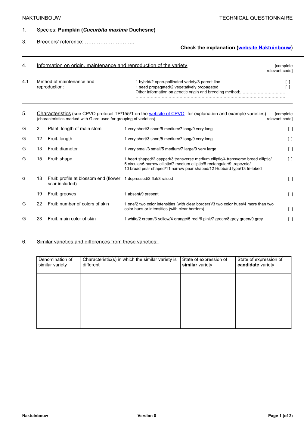 Commission for Admission of Vegetable Varieties