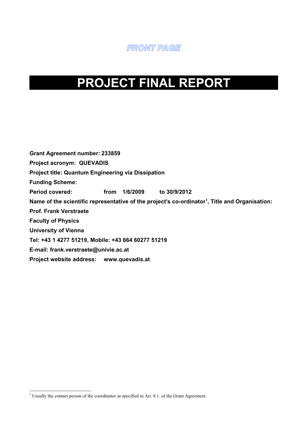 Project Final Report