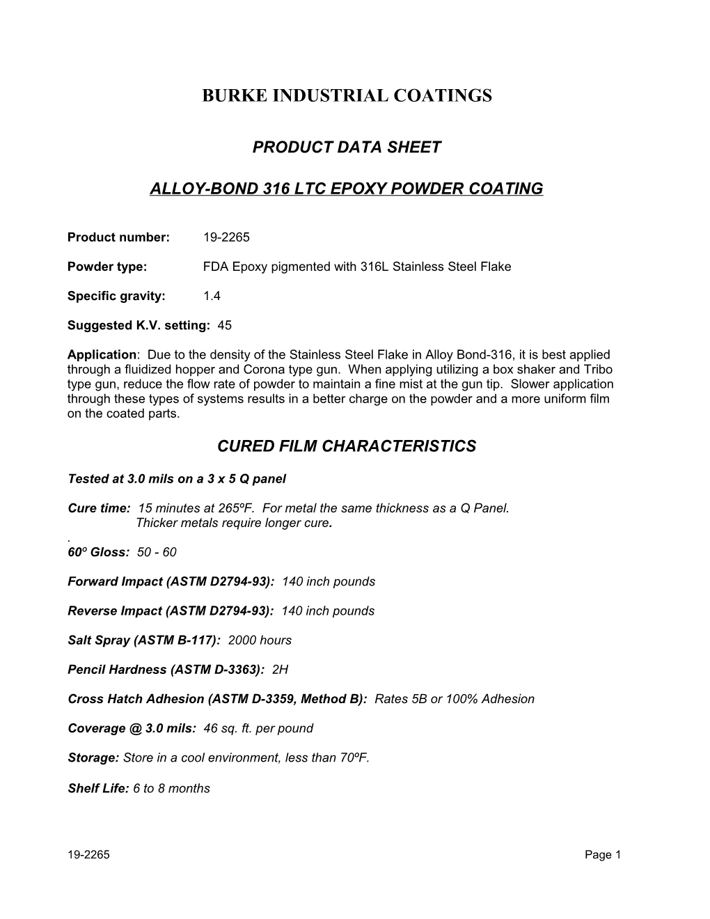 Product Data Sheet s1