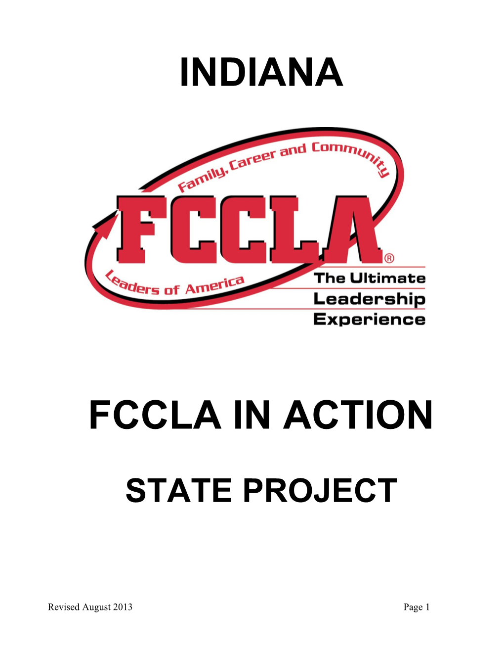 Indiana FCCLA State Project s1