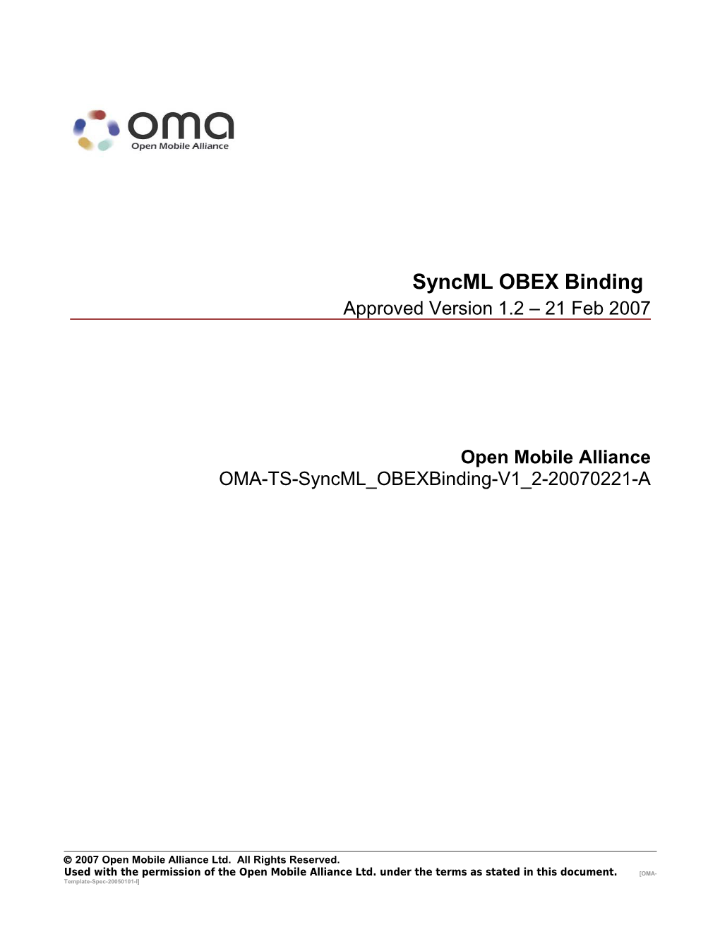 OMA Specification Template