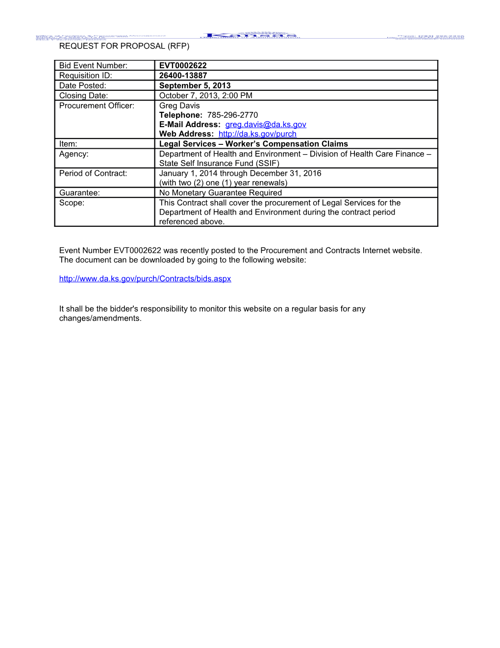 SSIF Legal Services Issued 2013