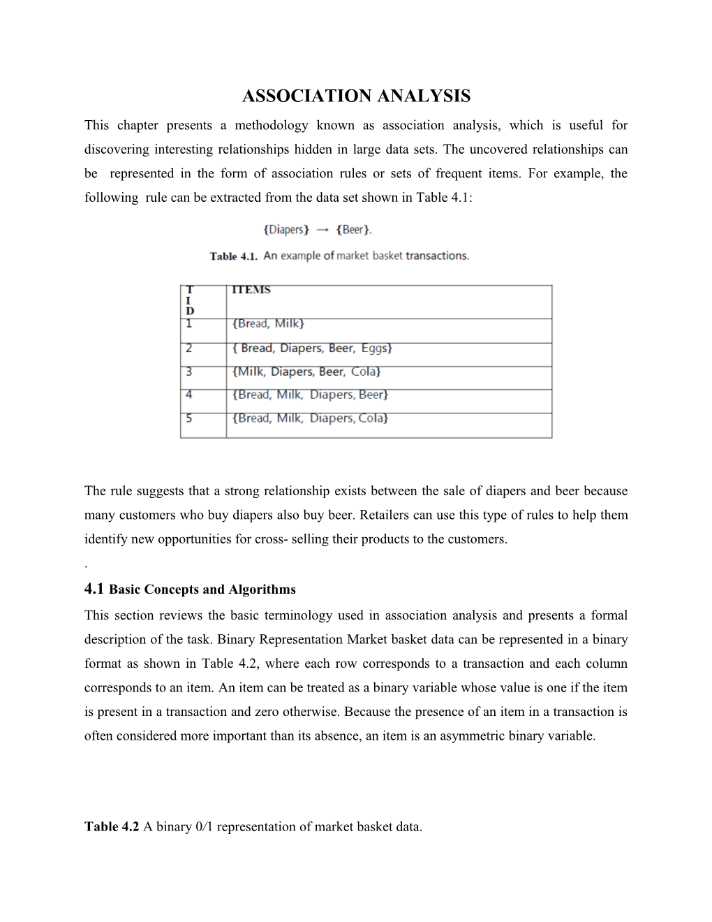 Association Analysis