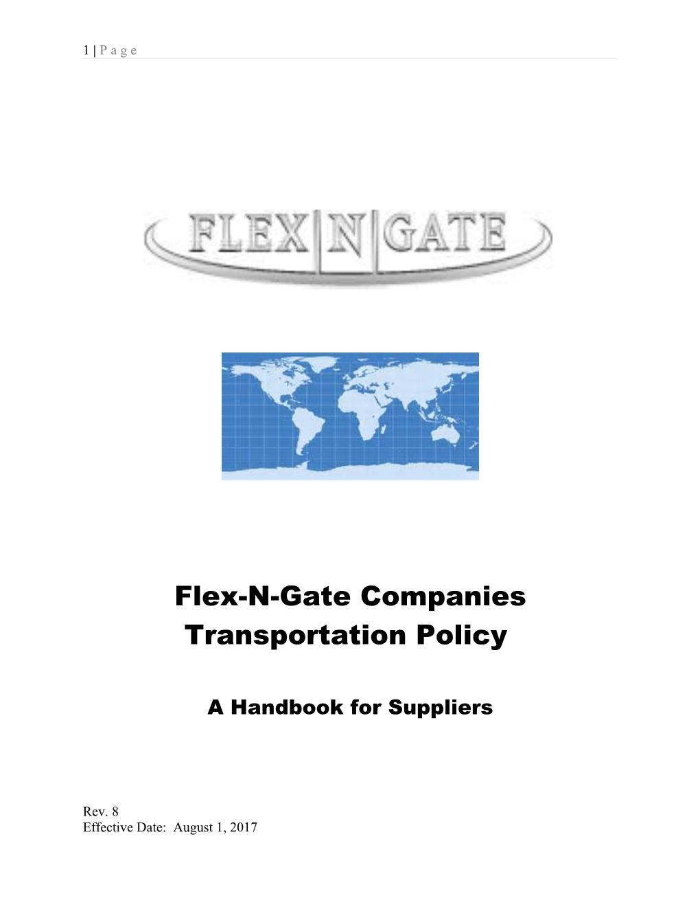 Flex-N-Gate Companies Transportation Policy s1