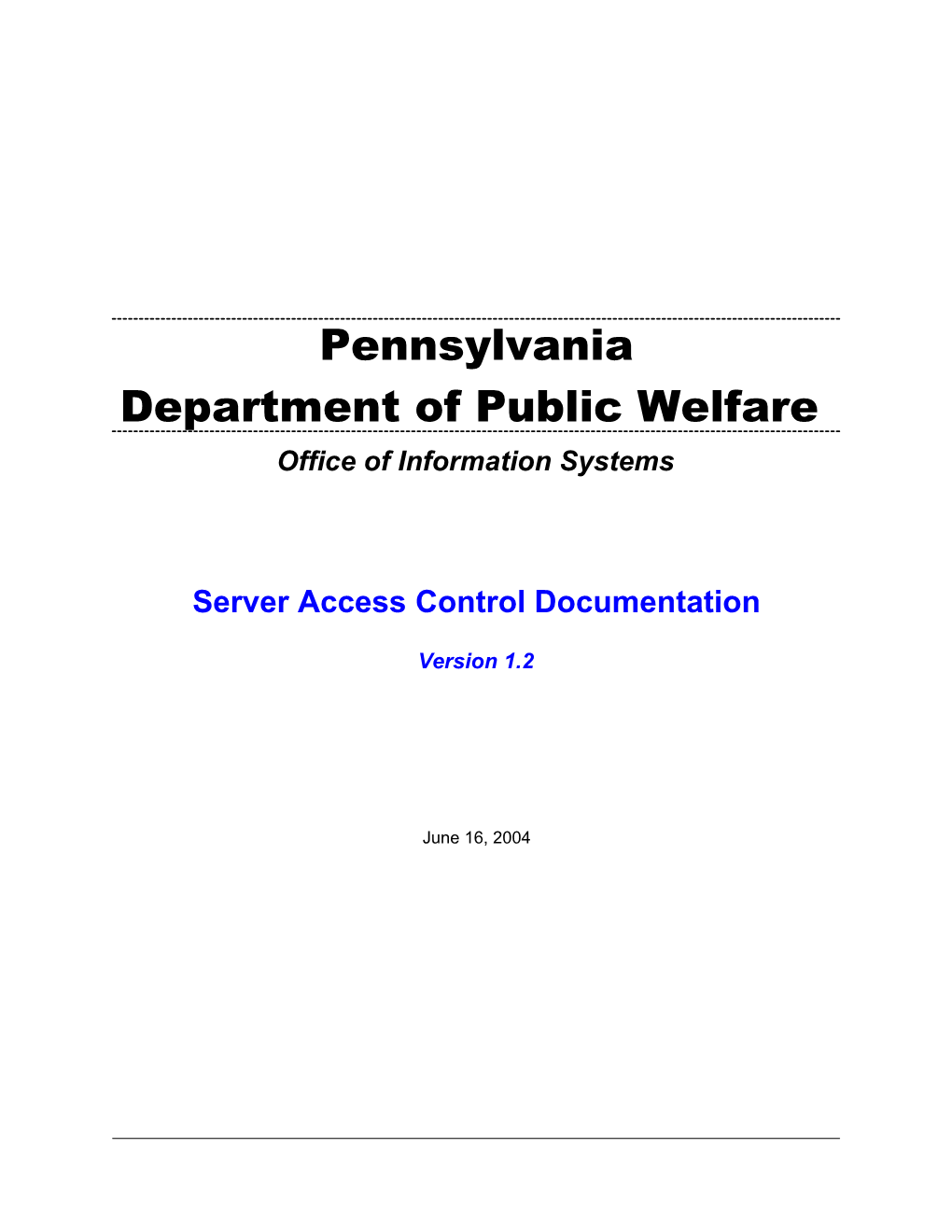 Server Access Control Documentation