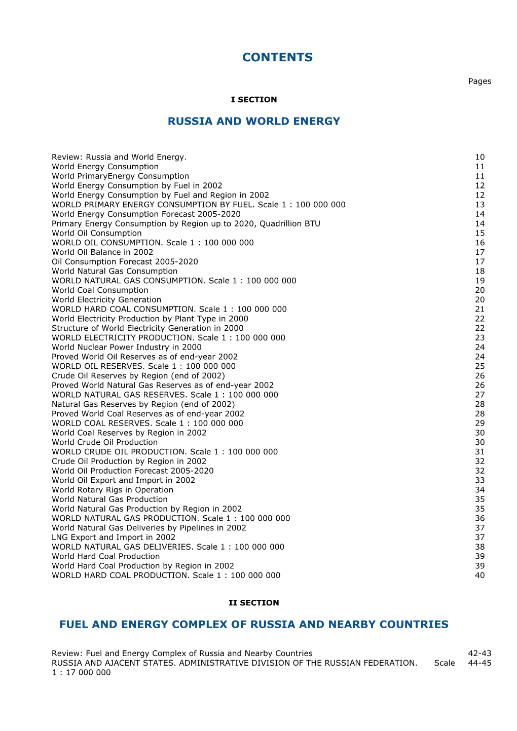 Fuel and Energy Complex of Russia and Nearby Countries