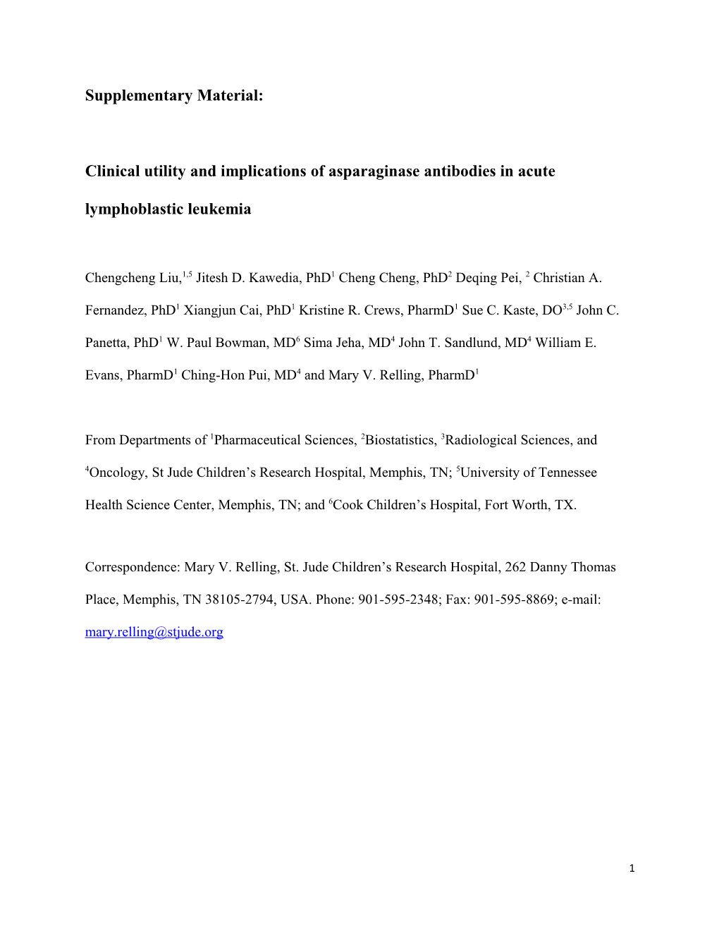 Clinical Utility and Implications of Asparaginase Antibodies in Acute Lymphoblastic Leukemia