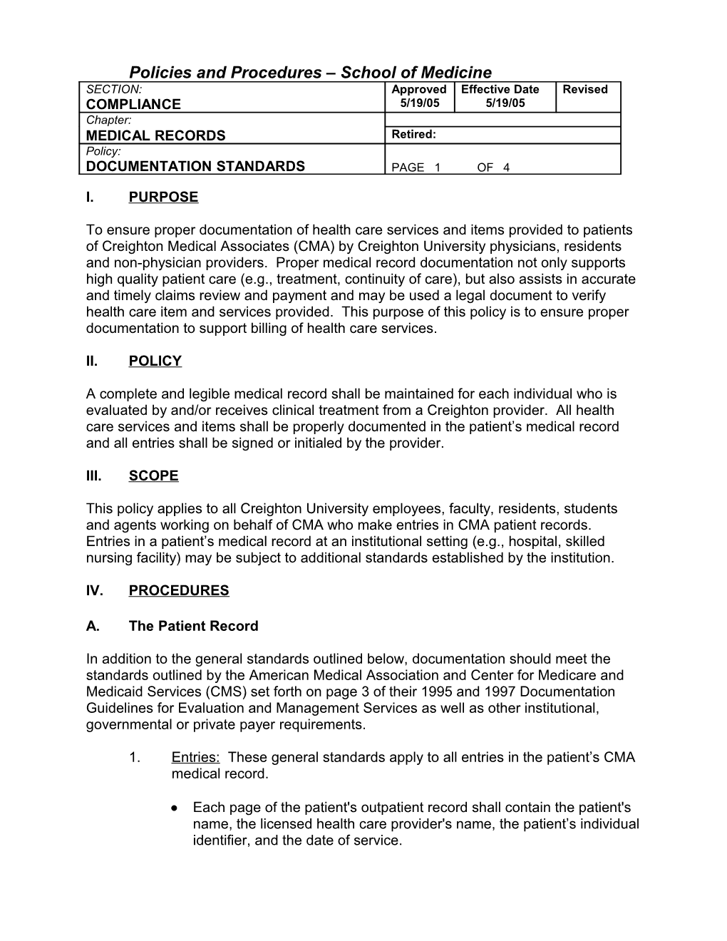 Policies and Procedures s17