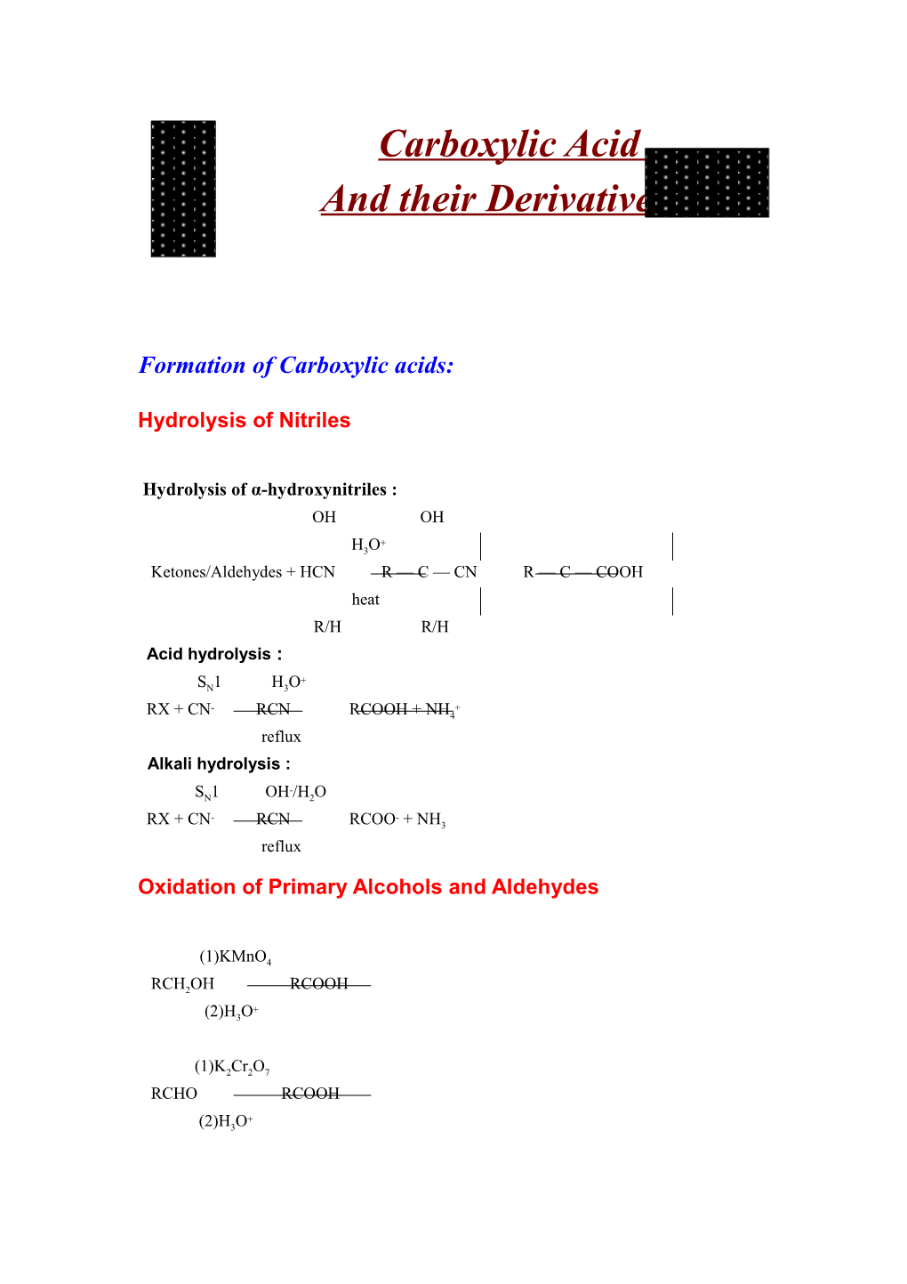 Carbolic Acid and Their Derivatives