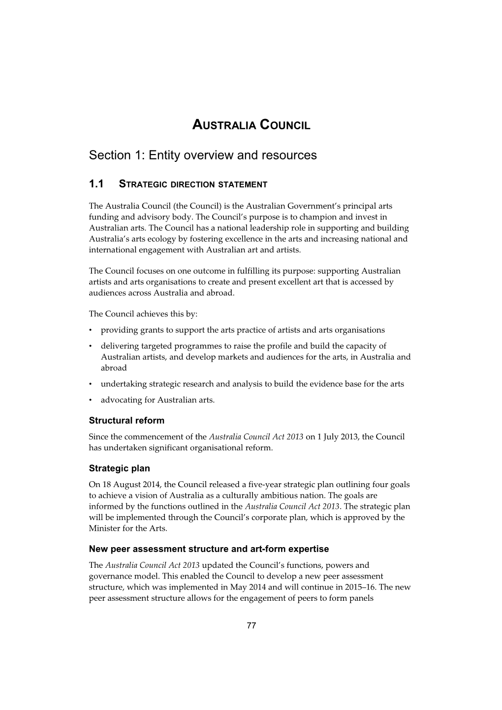 Portfolio Budget Statements - Australia Council 2015-16