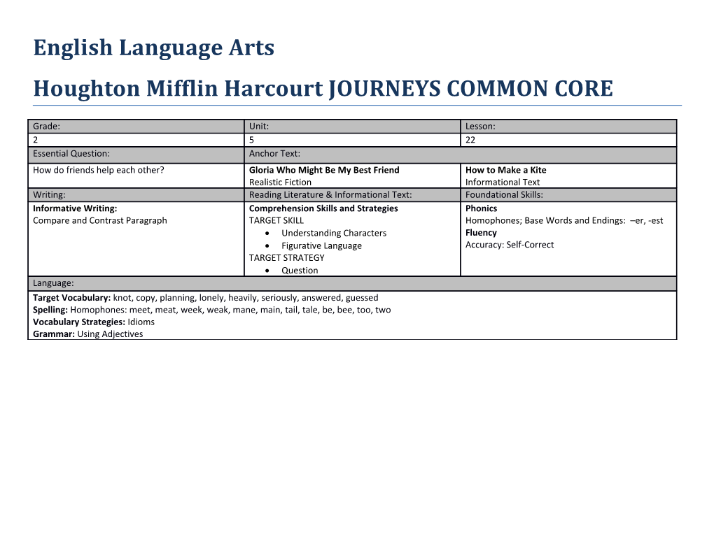 Houghton Mifflin Harcourt JOURNEYS COMMON CORE s8