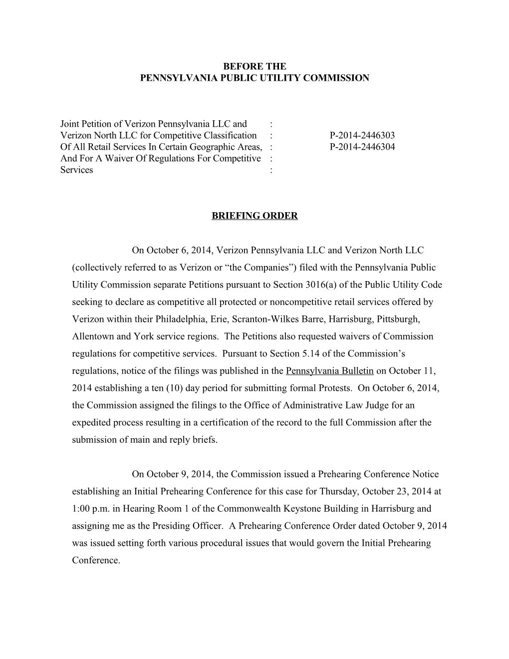 Pennsylvania Public Utility Commission s25