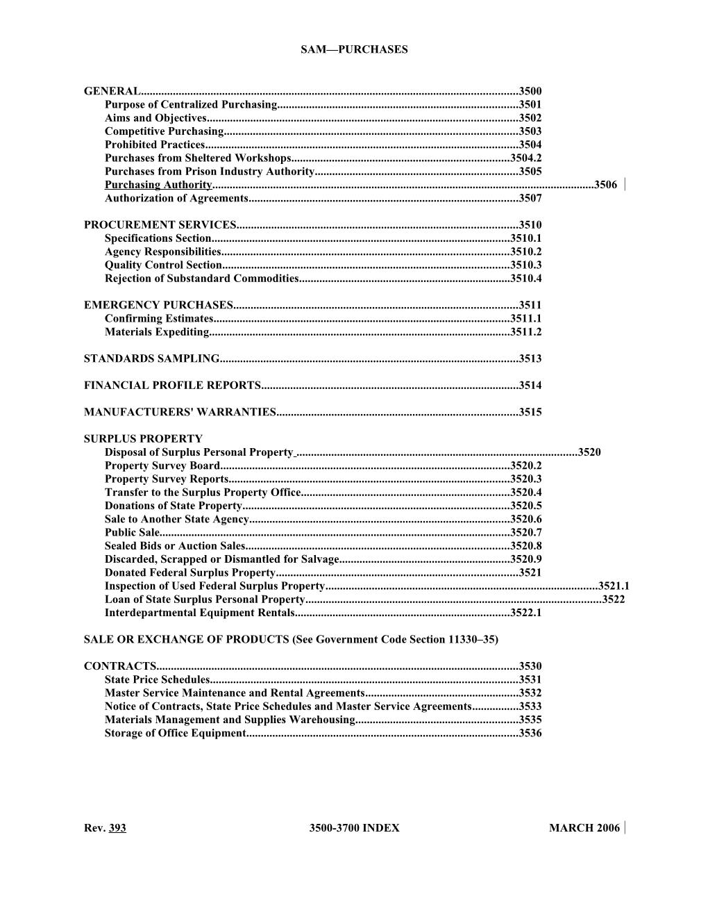 Purpose of Centralized Purchasing 3501