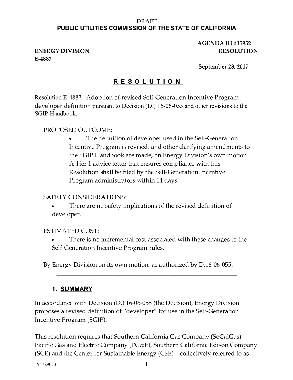 Public Utilities Commission of the State of California s49