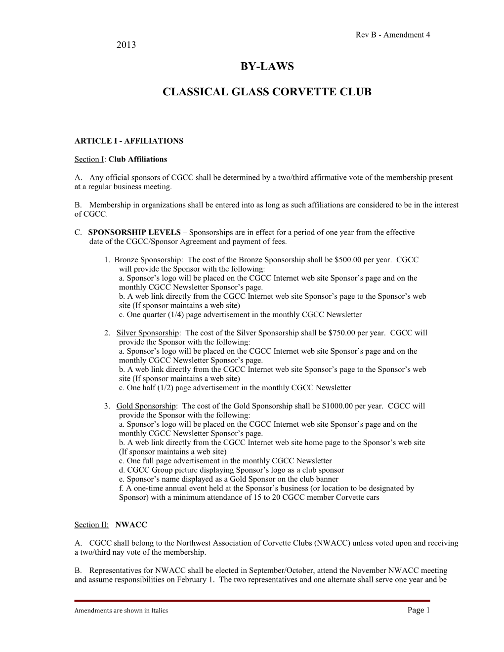 Classical Glass Corvette Club