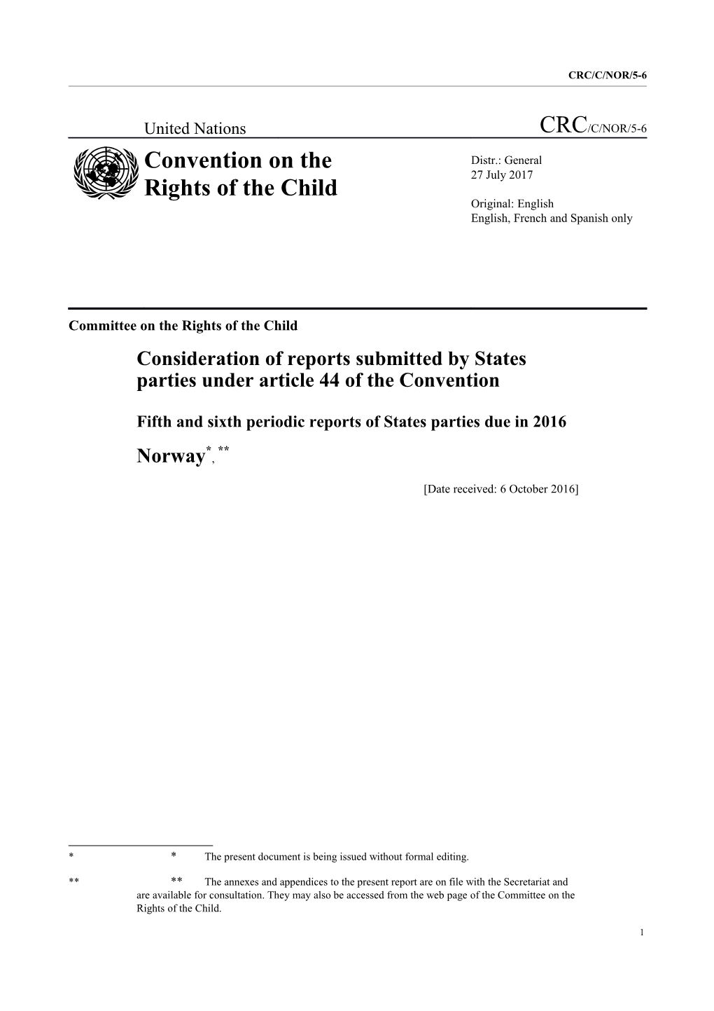 Committee on the Rights of the Child s16