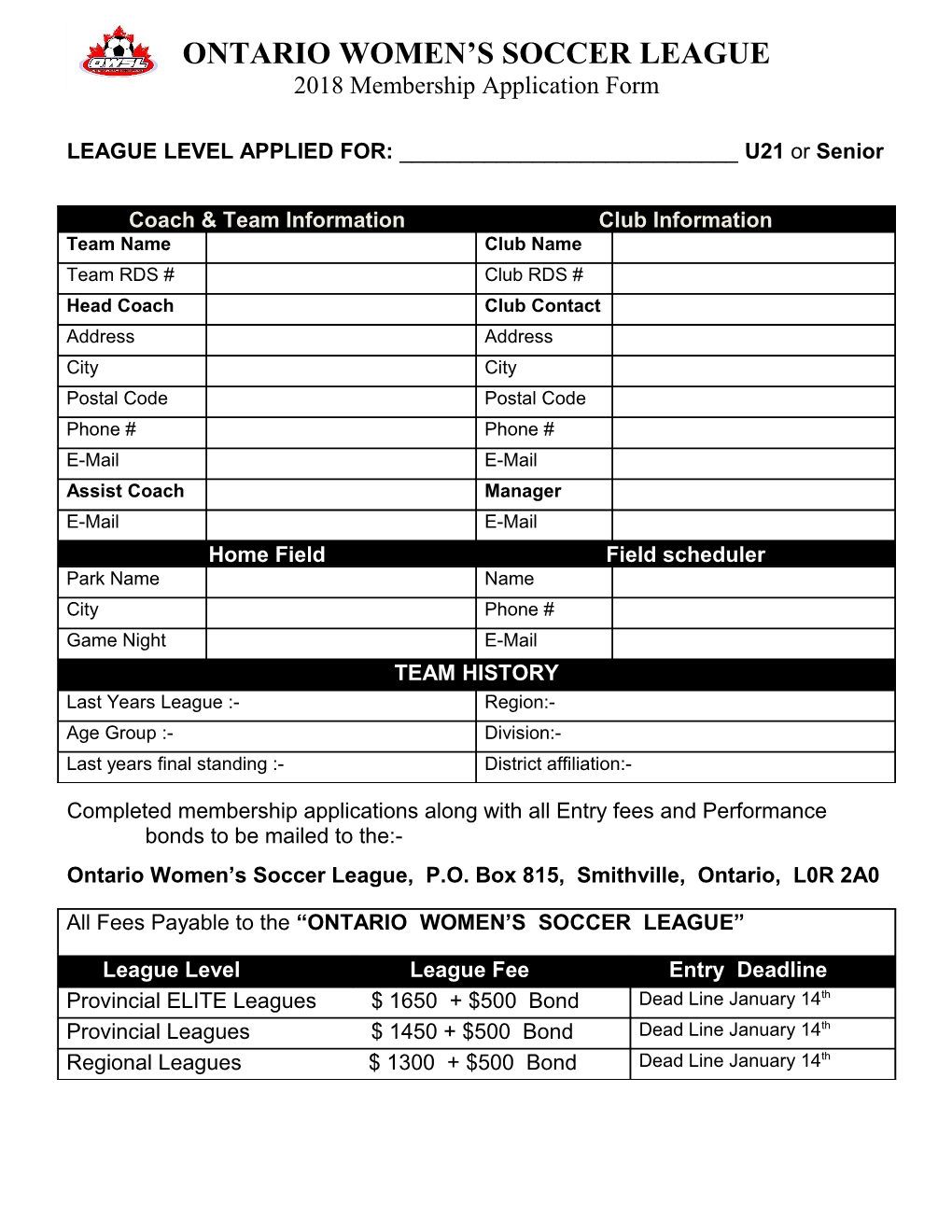 Ontario Women S Soccer League