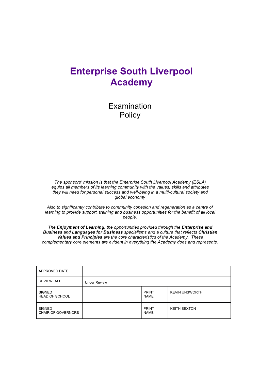 Enterprise South Liverpool Academy