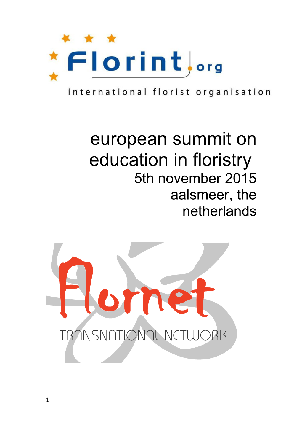 European Summit on Education in Floristry