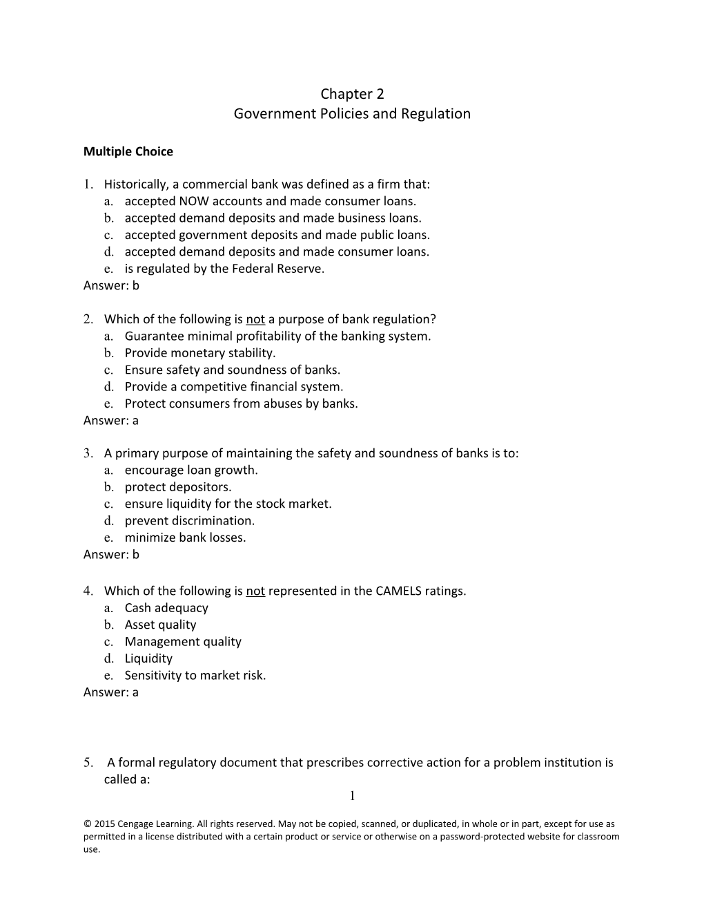 Government Policies and Regulation