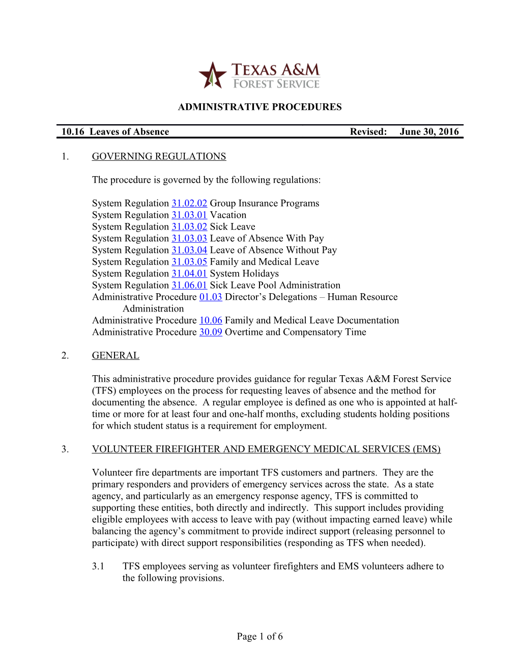 Administrative Procedures s3