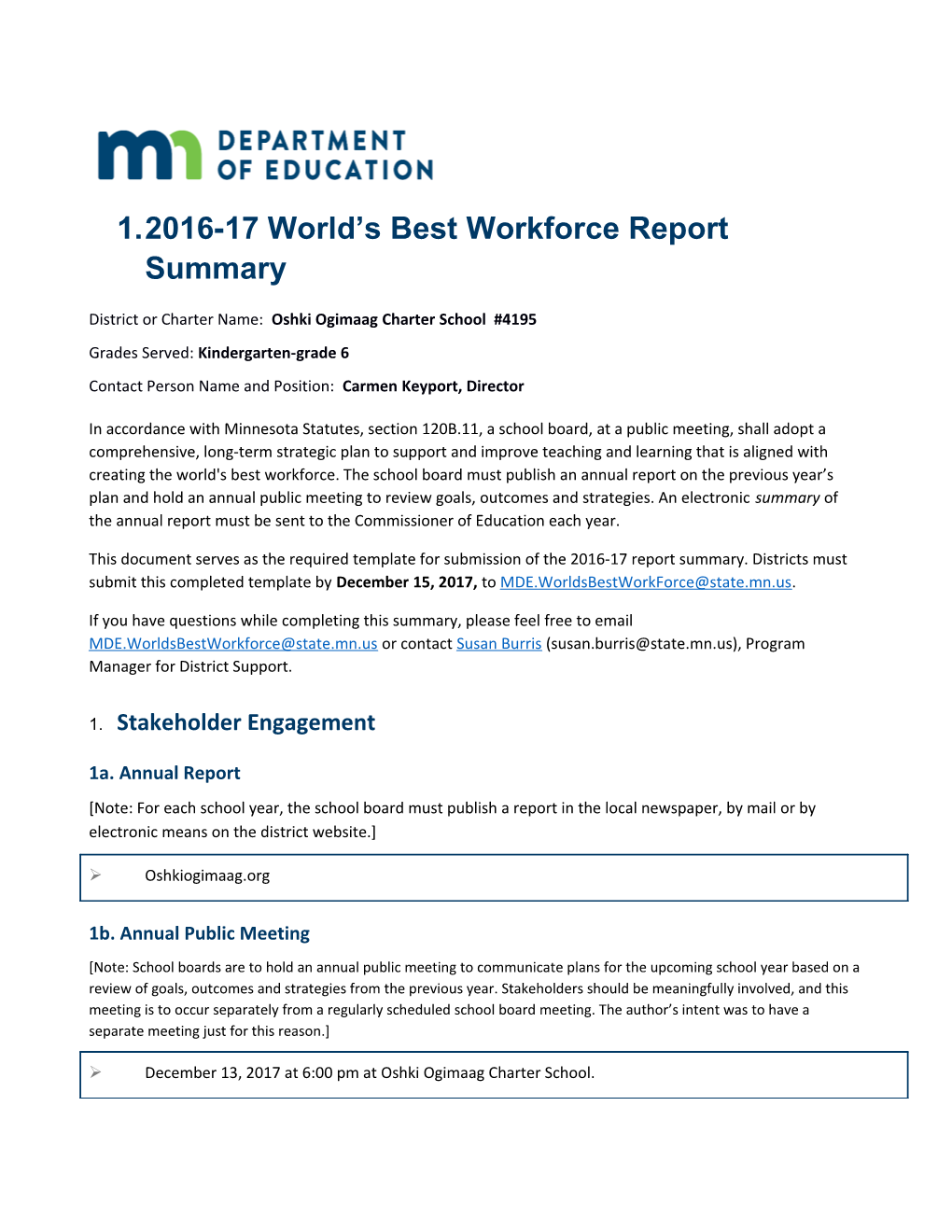 2016-17 World S Best Workforce Report Summary