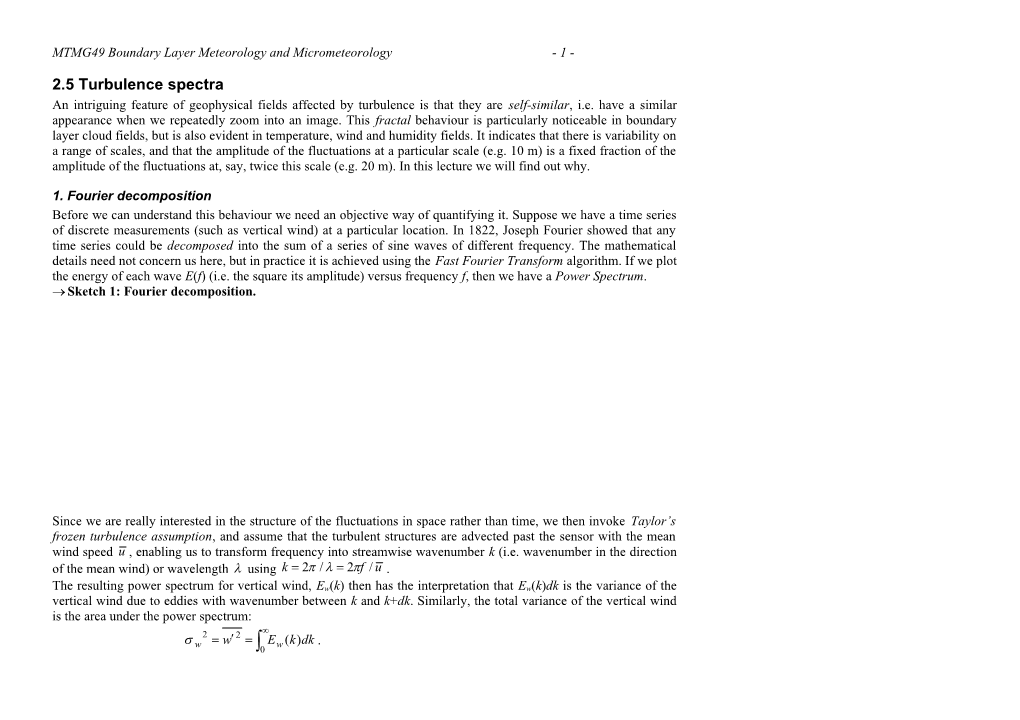 MTMG49 Boundary Layer Meteorology and Micrometeorology - 4