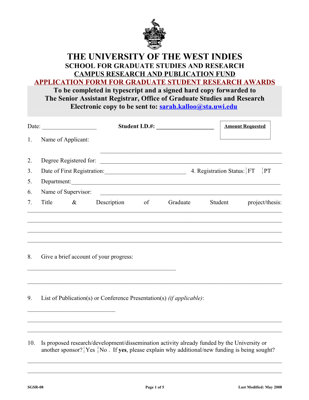 The University of the West Indies s3