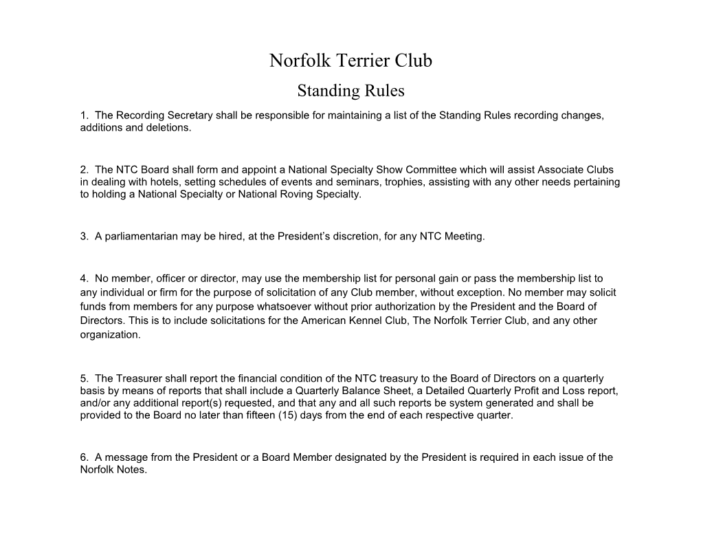 Norfolk Terrier Club