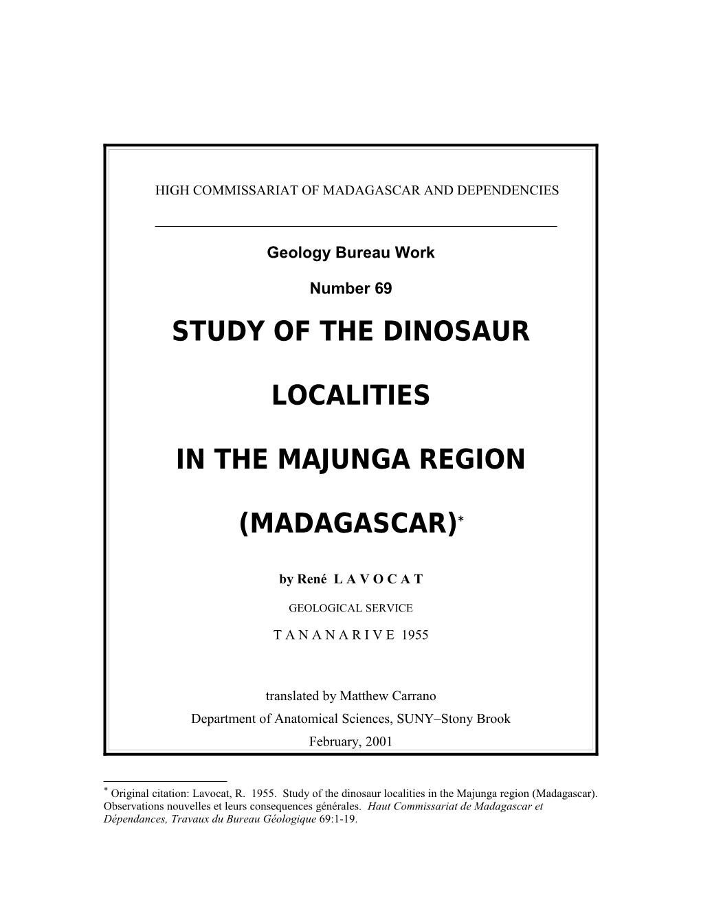 High Commissariat of Madagascar and Dependencies
