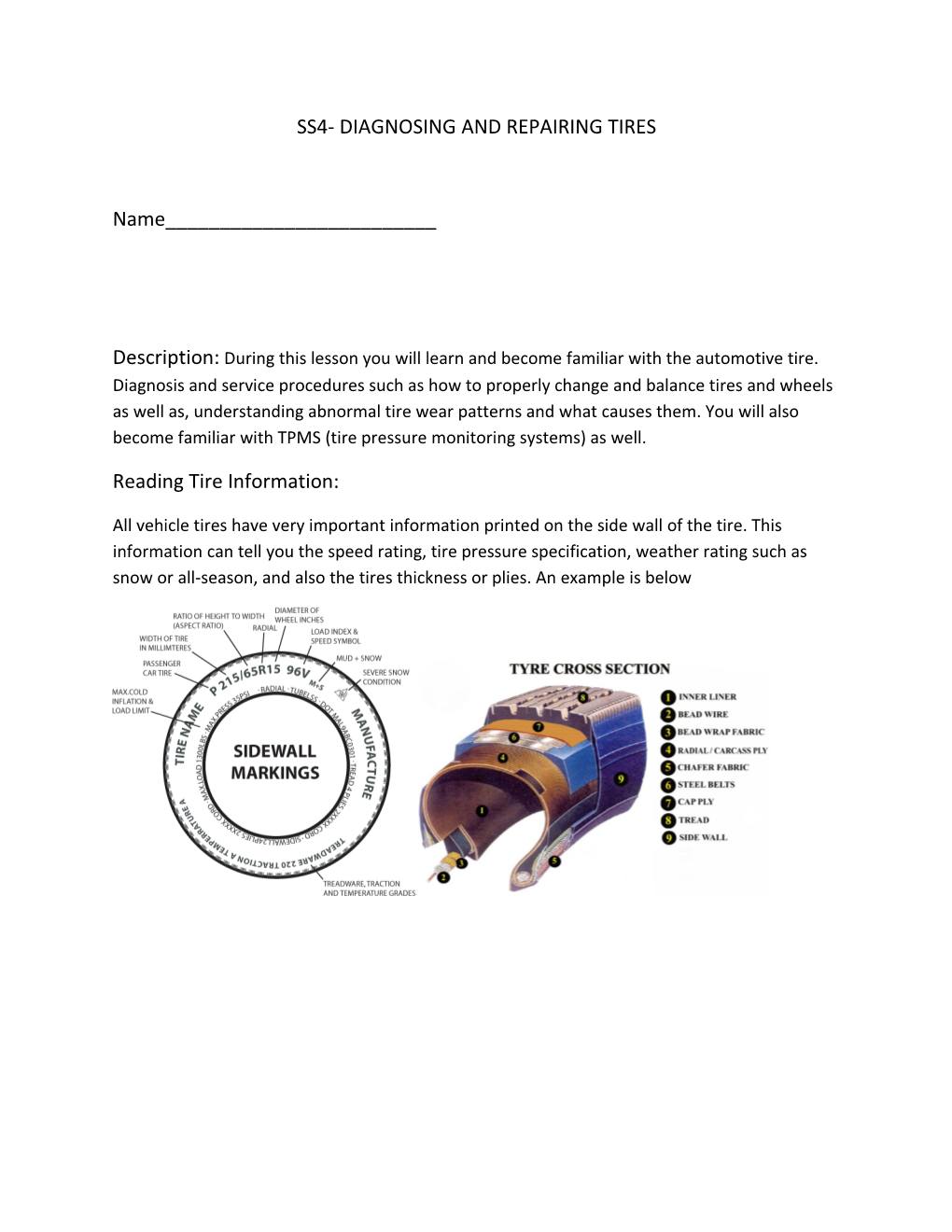 Ss4- Diagnosing and Repairing Tires