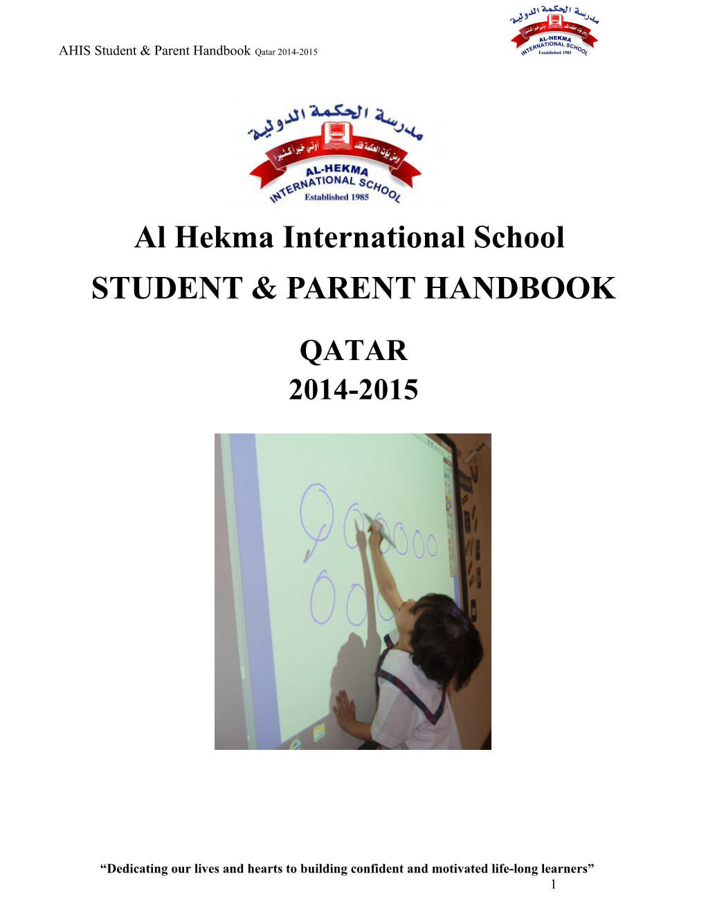 Al Hekma International School HANDBOOK