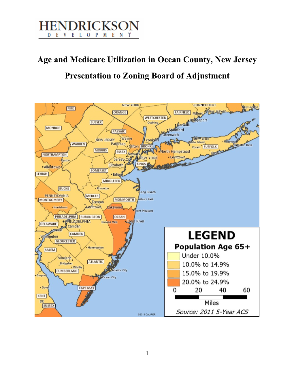 Age and Medicare Utilization in Ocean County, New Jersey