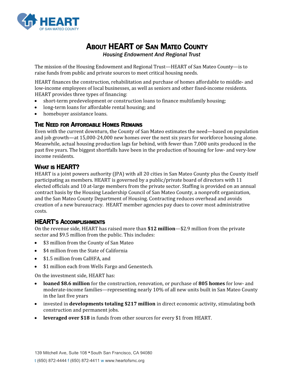 The Housing Endowment and Regional Trust of San Mateo County